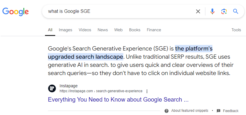 Search Generative Experience