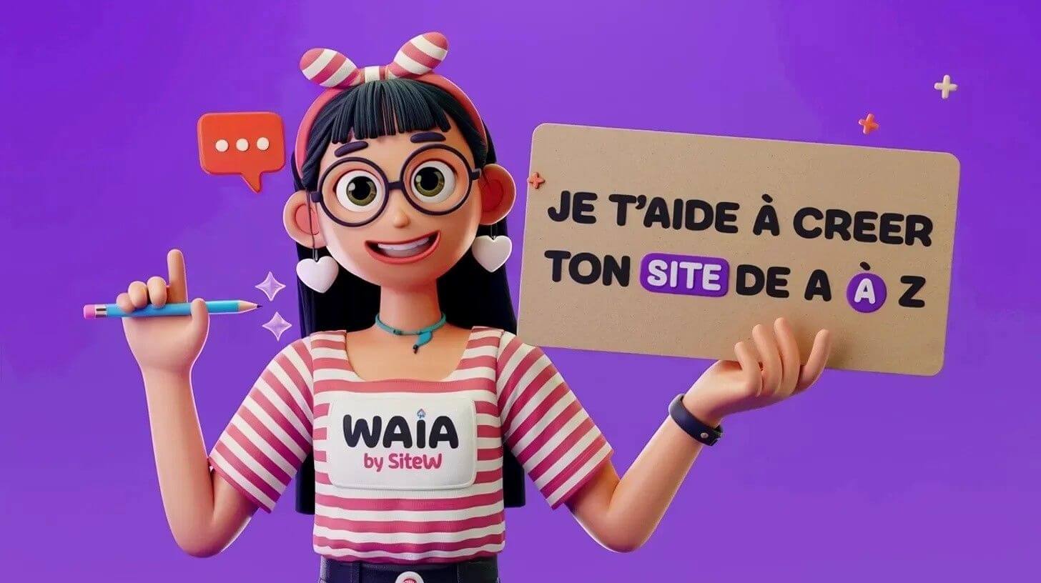 Créateur de sites 100 % IA : Waia de SiteW