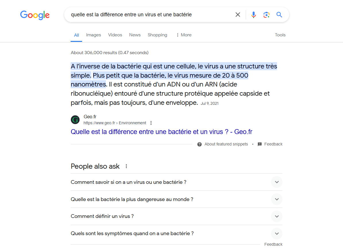 Requête Google