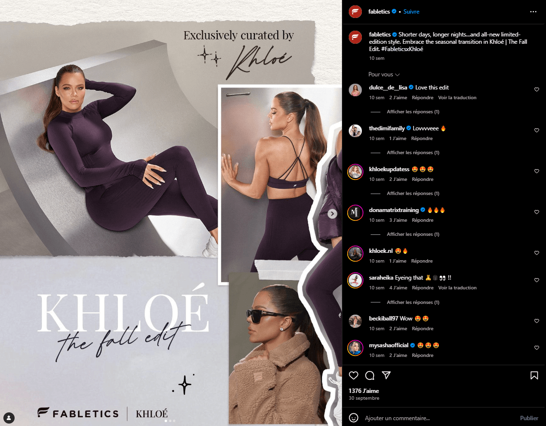 Example of co-branding: Fabletics and Khloé Kardashian