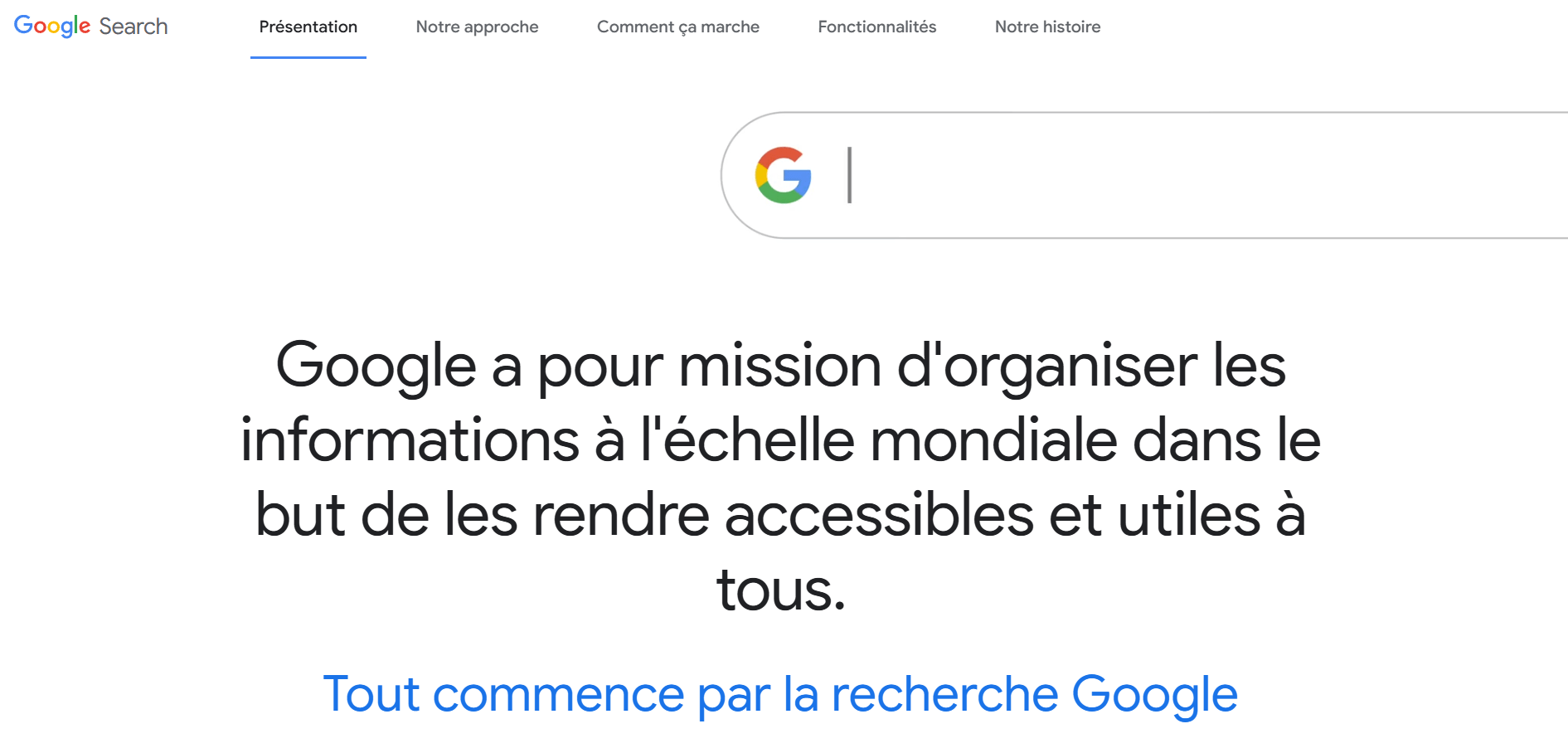 Exemple d'entreprise à mission : Google