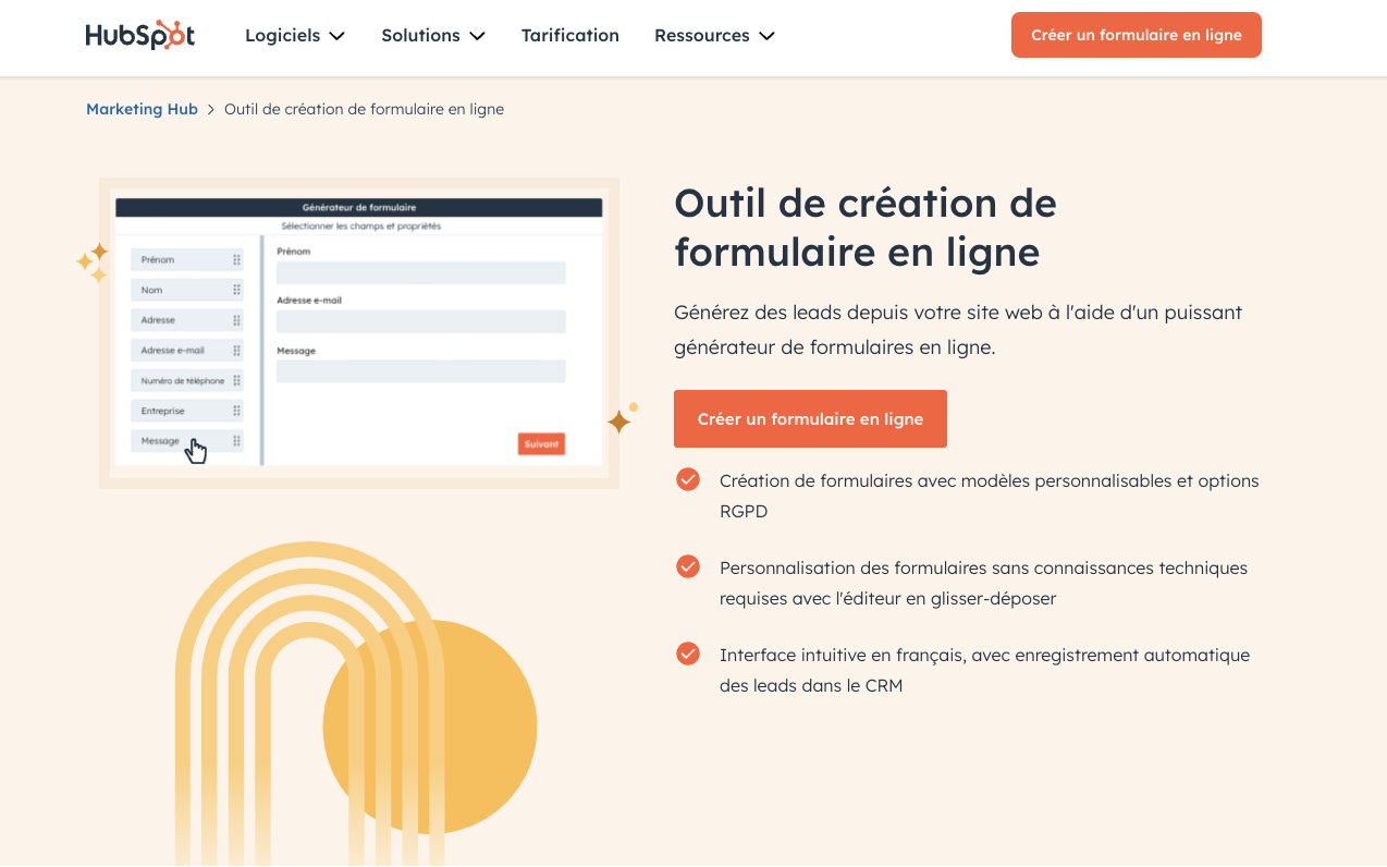 Formulaire HubSpot