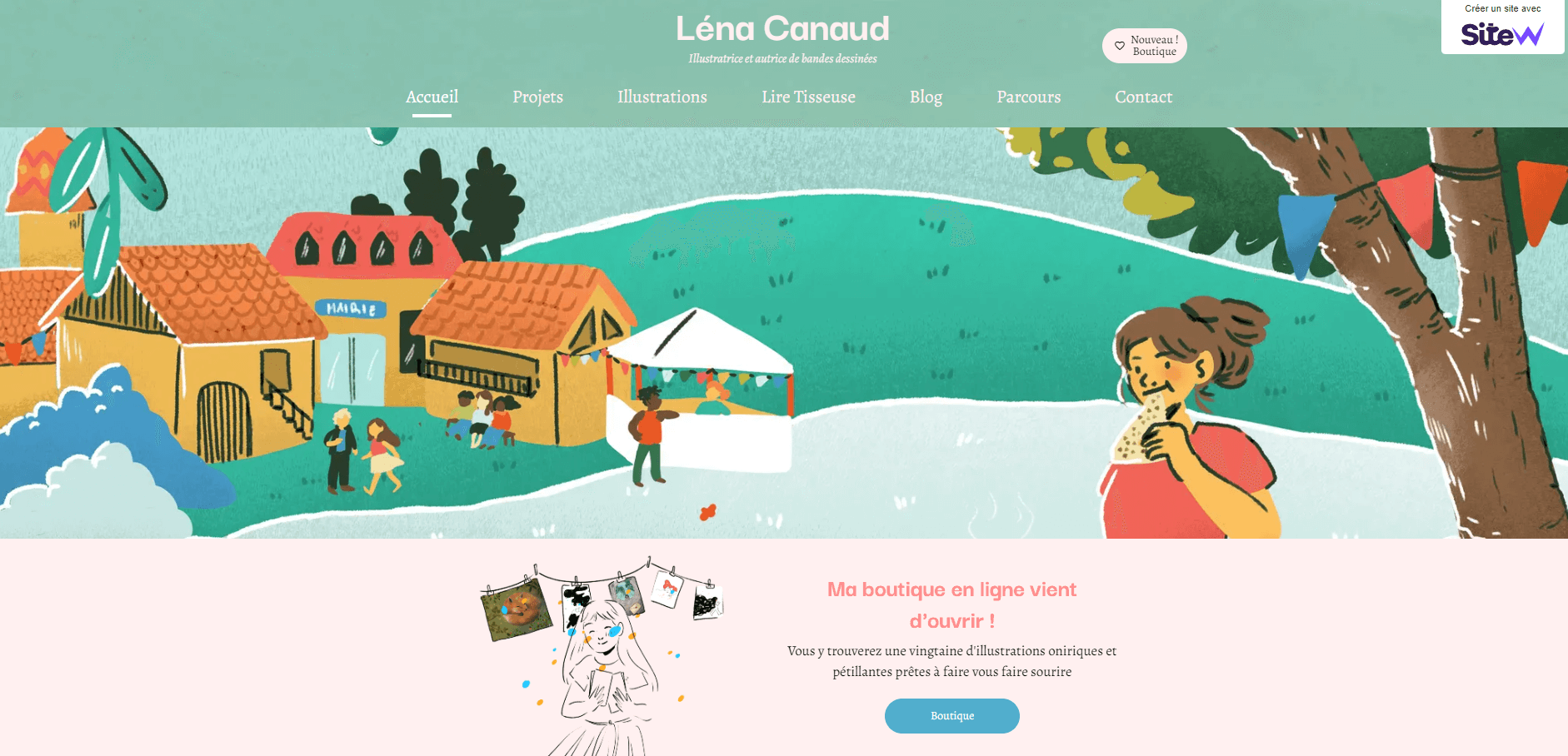 site Léna Canaud illustration, art