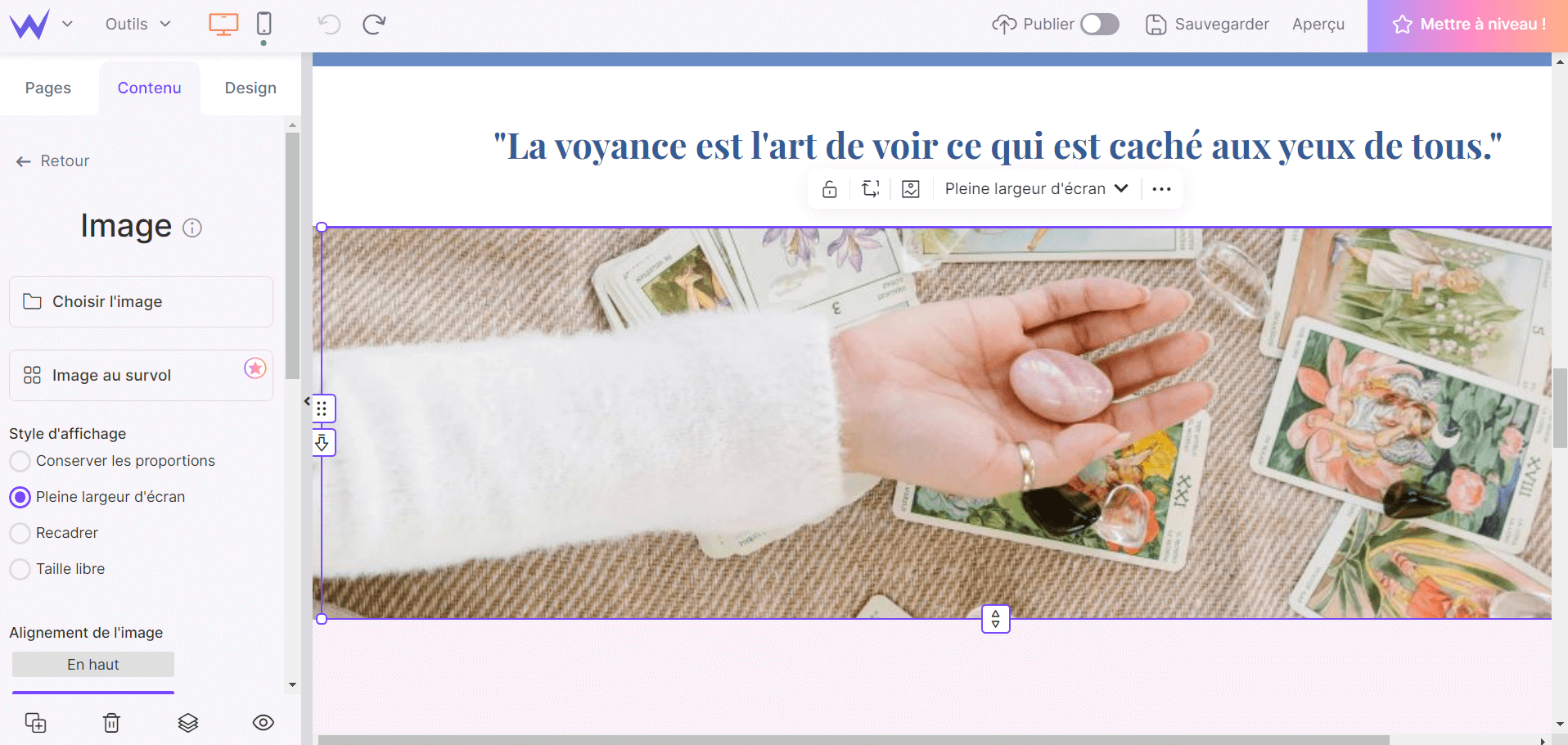 Insérer des images à son site SiteW