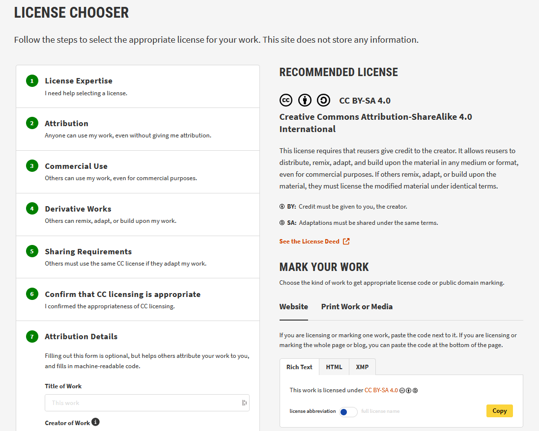 Outil de vérification de licence : License Chooser