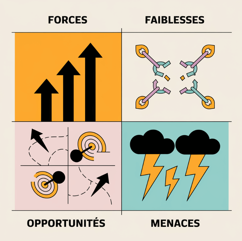 Méthode SWOT (forces, faiblesses, opportunités, menaces)