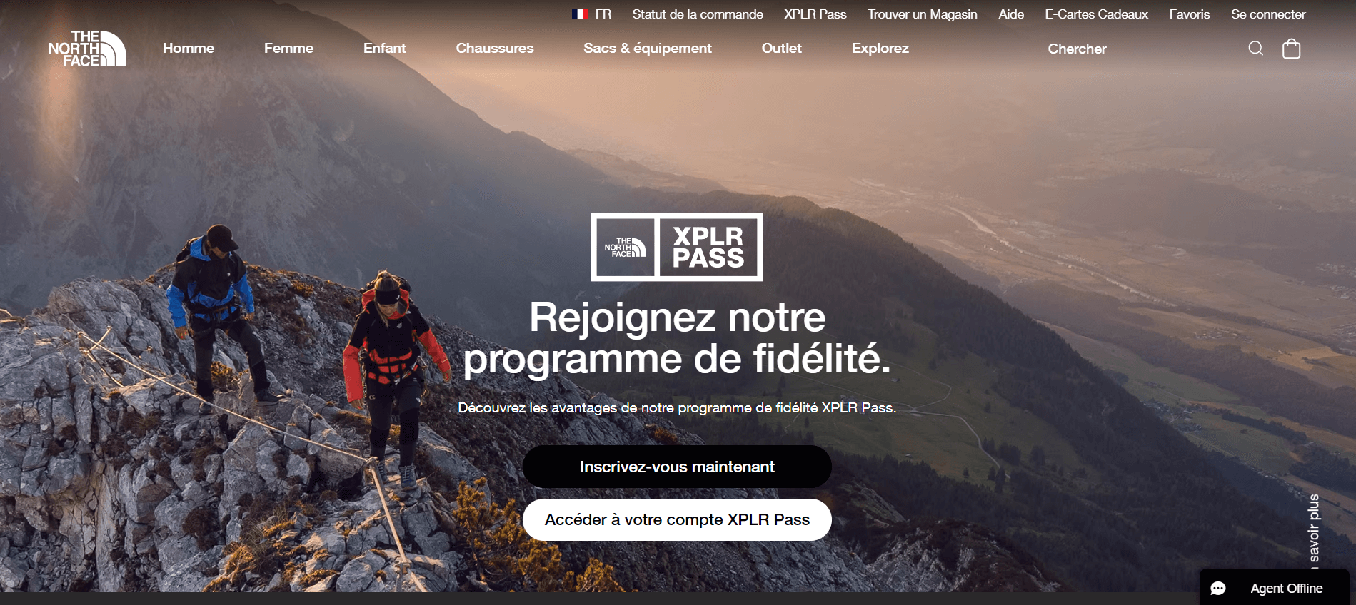 Programme de fidélité de la marque The North Face