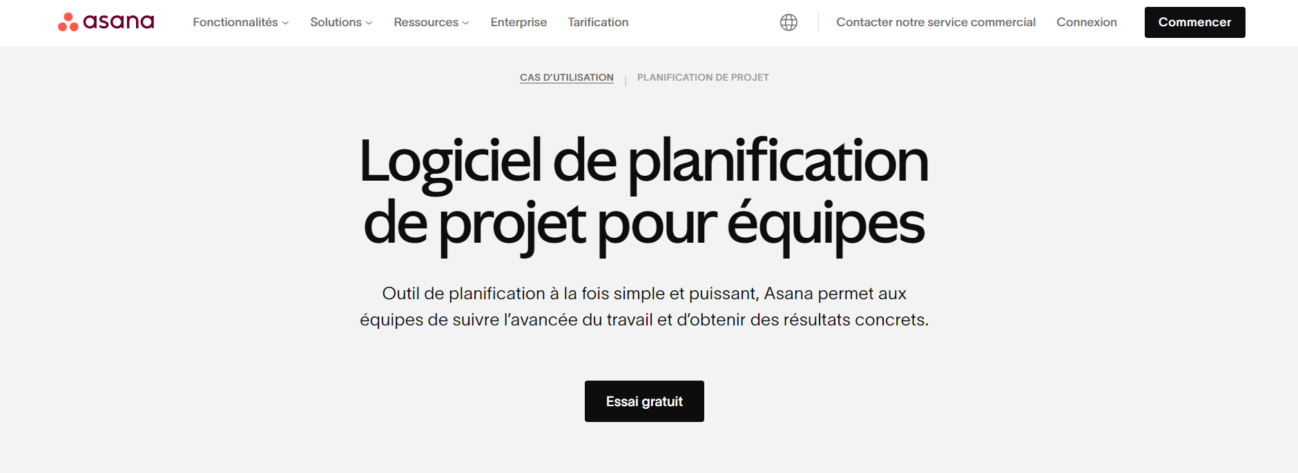 Outil pour le télétravail : Asana