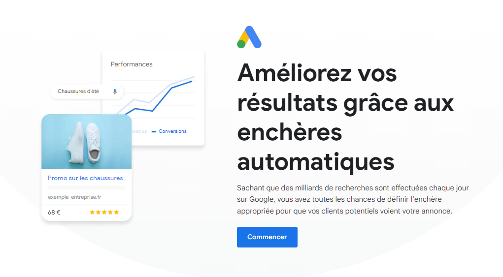 Enchères sur Google Ads