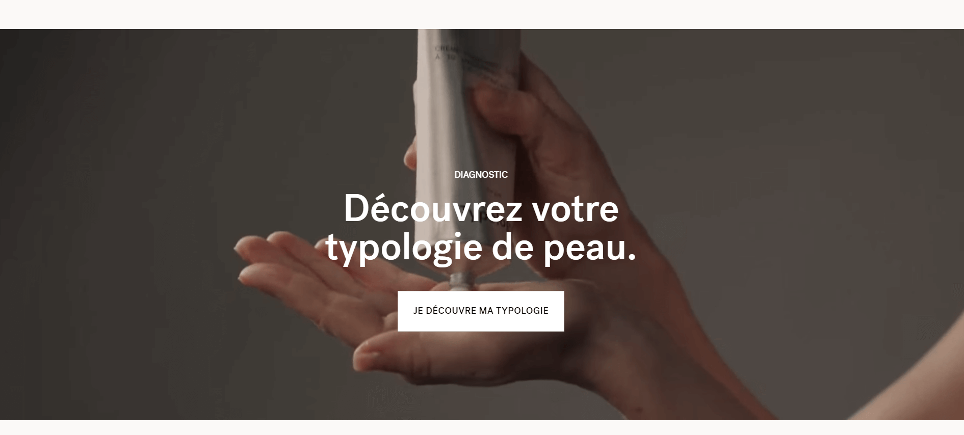 Exemple de design minimaliste et sobre sur le site web Typology