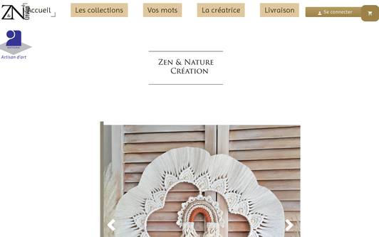 Site exemple Zen et Nature Création