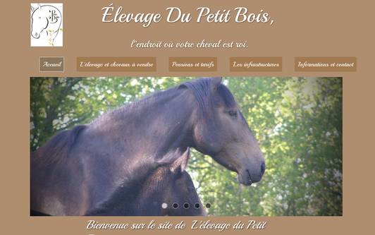 Site exemple Élevage Du Petit Bois