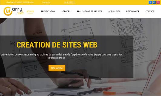 Site exemple Agence web Cantal – Carry Web
