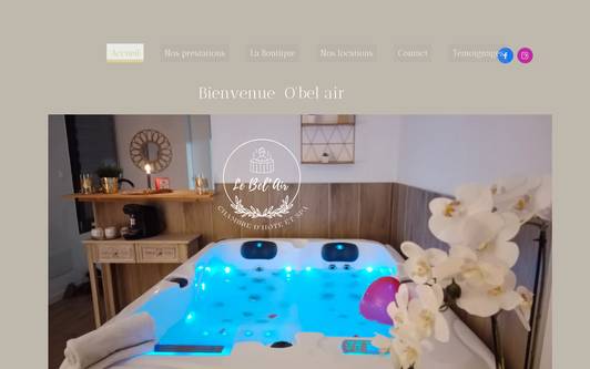 Ejemplo de sitio web Obelair.fr